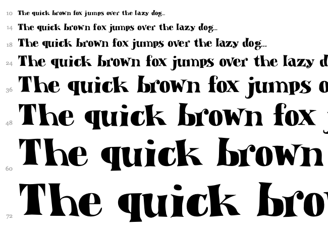 DK Aardvark Dreams font waterfall